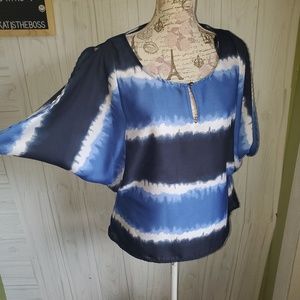 Converse cold shoulder tie dye keyhole crop MED